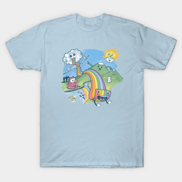 Rainbow Pasta T-Shirt by ibyes